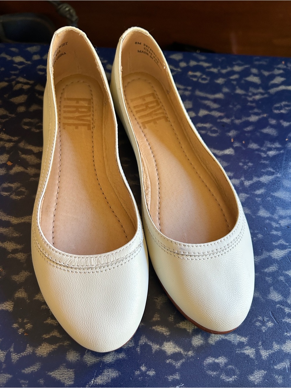 Frye Carson Ballet Flat Leather